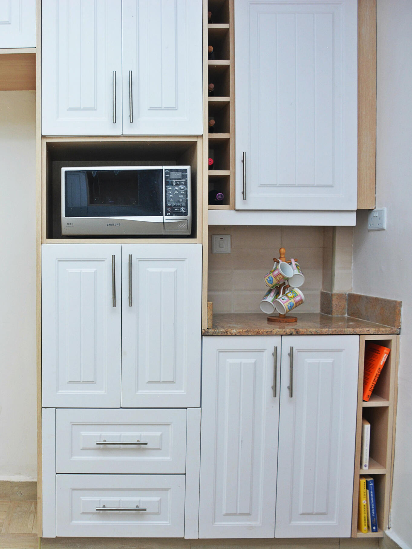 Modern white cabinetry - custom made