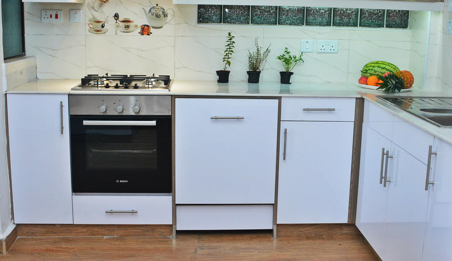 White kitchen cabinetry